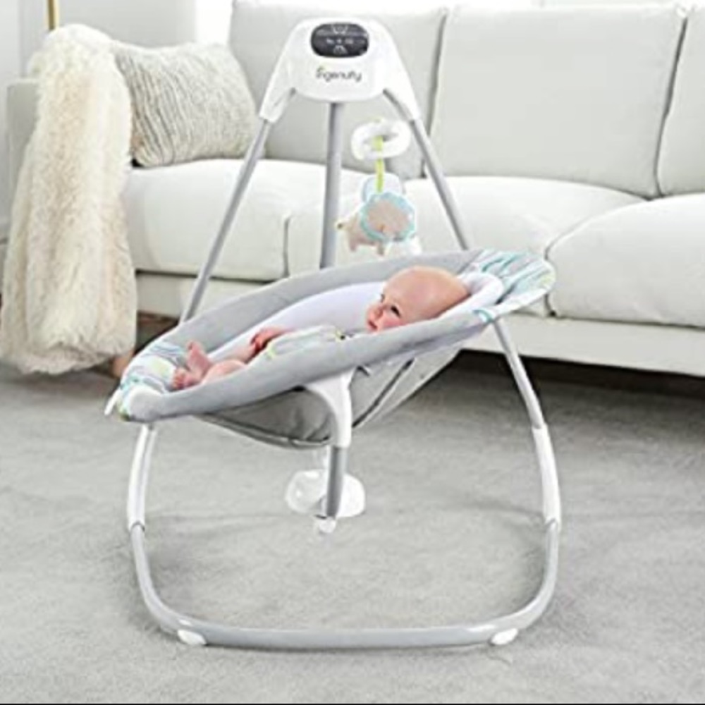 COPY - Ingenuity baby crawling swing with 2 posit…